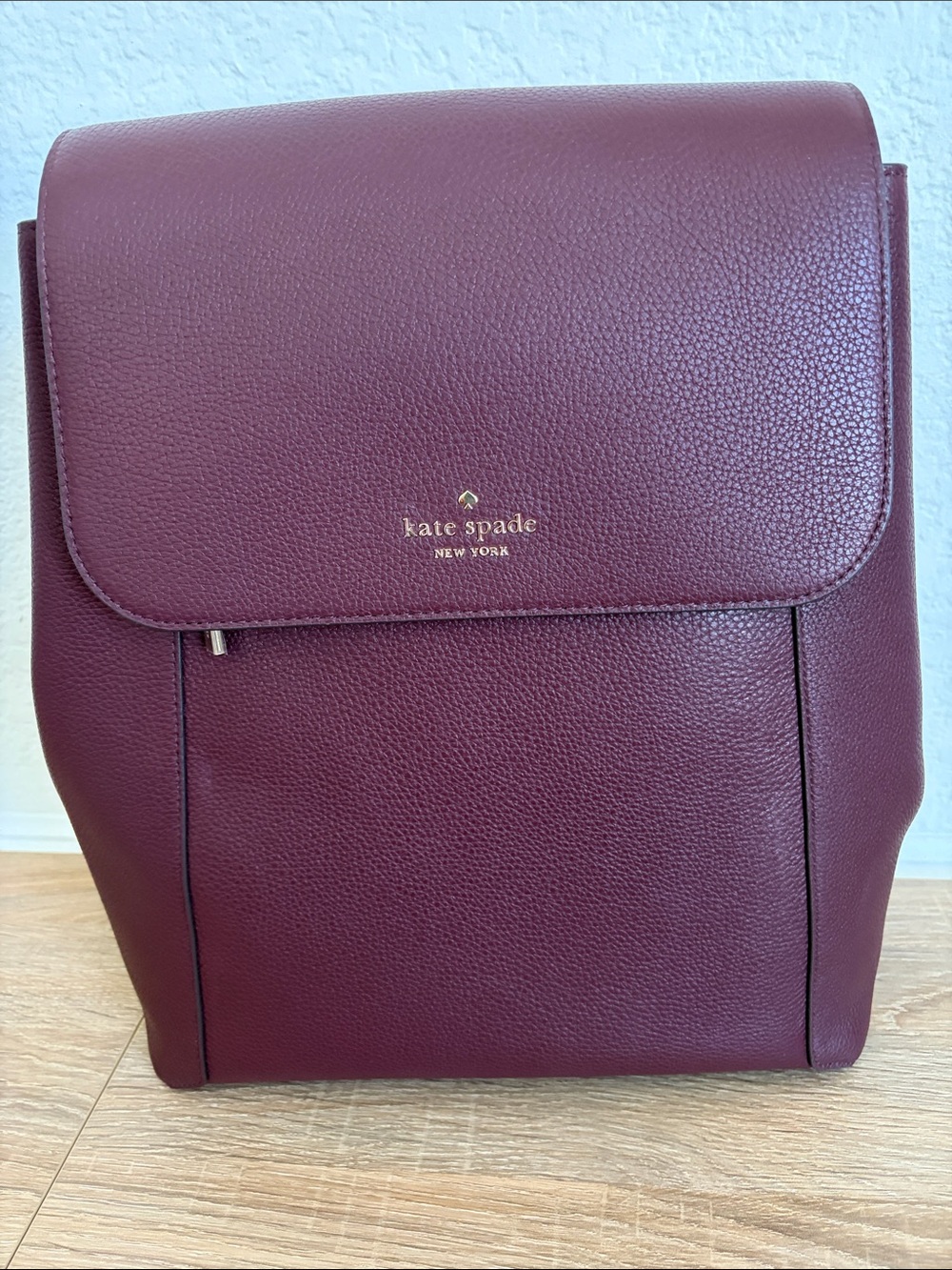 kate spade Pebbled Cherrywood Leather Backpack - NWT
